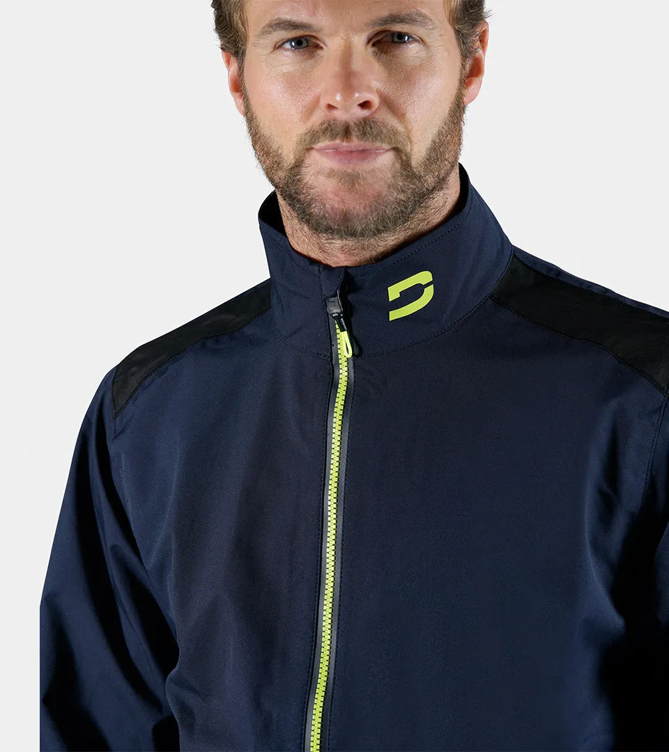 RAIN-TEK SUIT JACKET  - NAVY / LIME