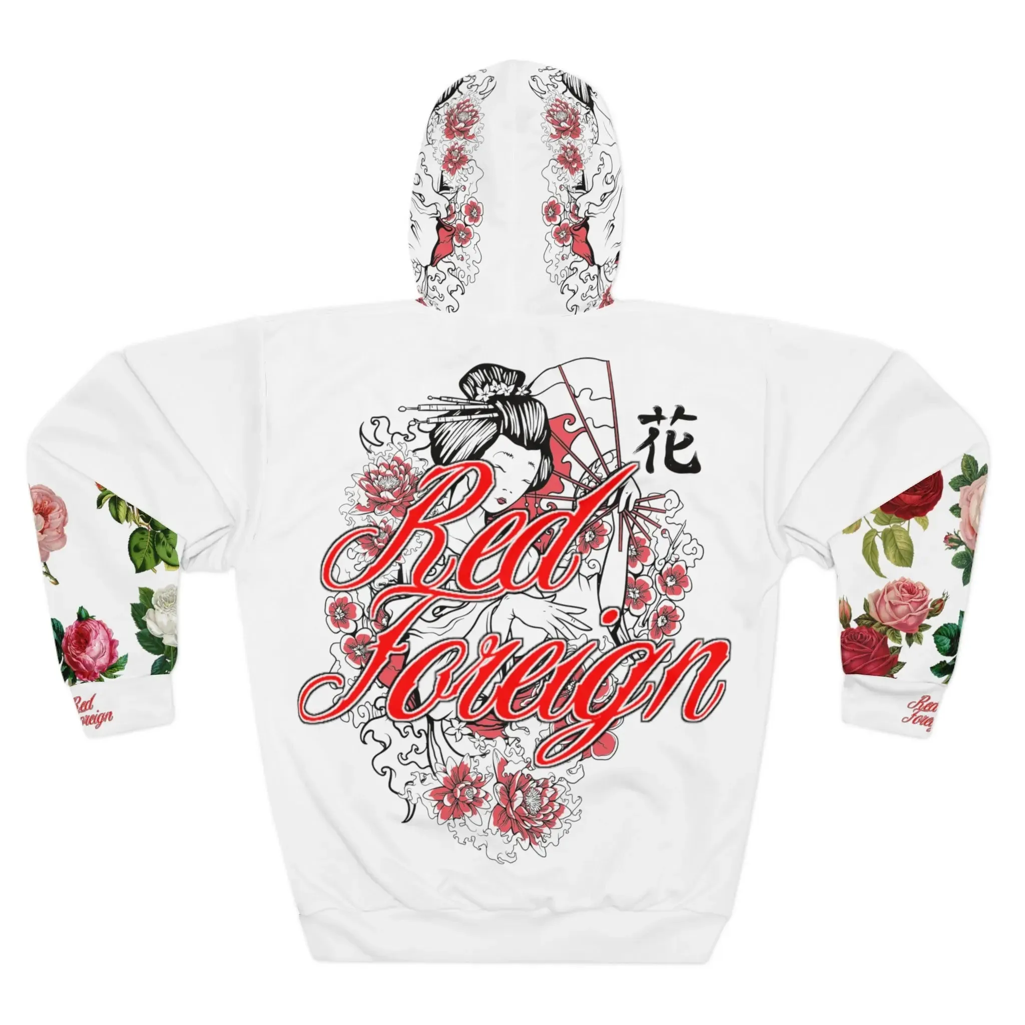 RED FOREIGN by NLB VINTAGE Unisex Pullover Hoodie (AOP)