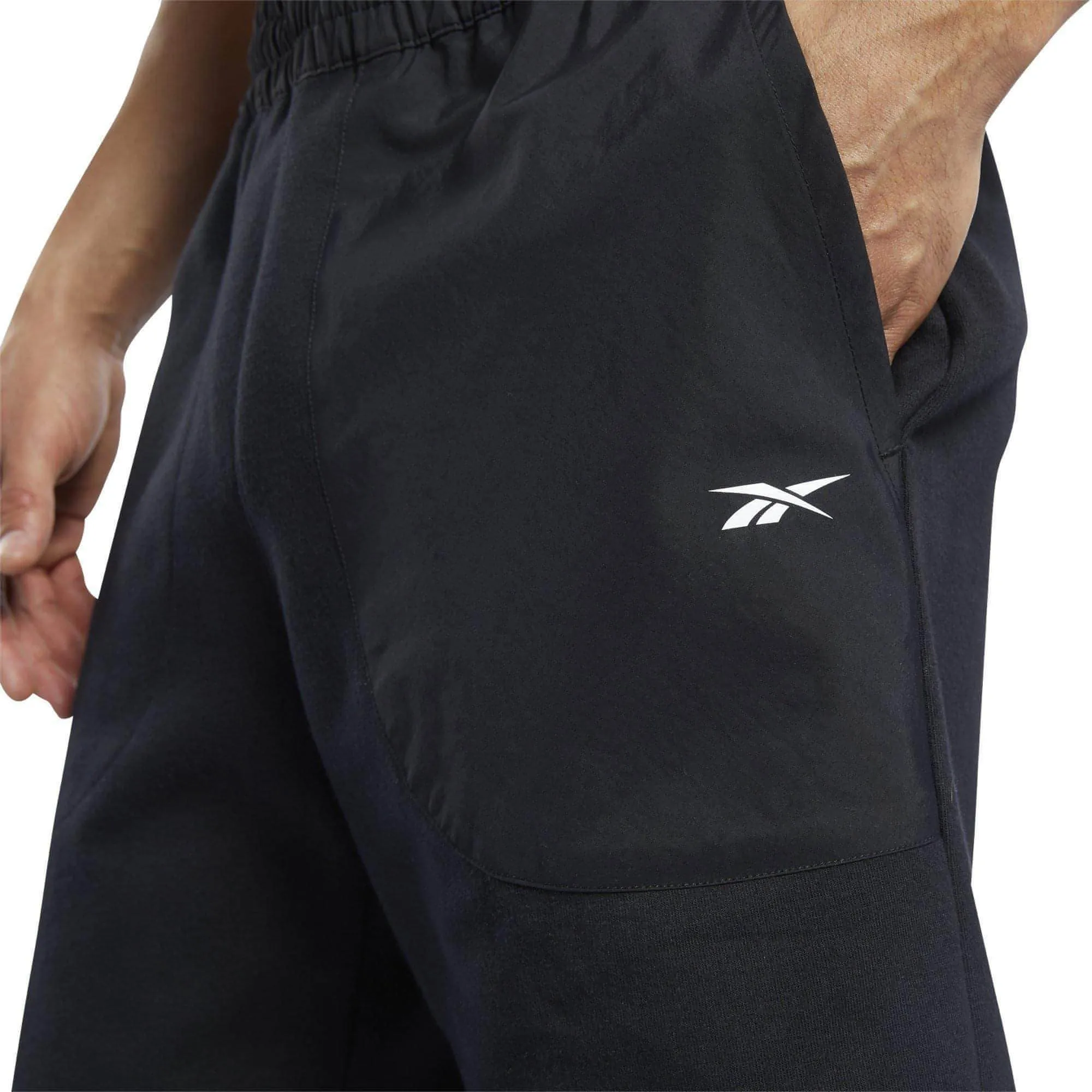 Reebok Knit Woven Mens Training Shorts - Black