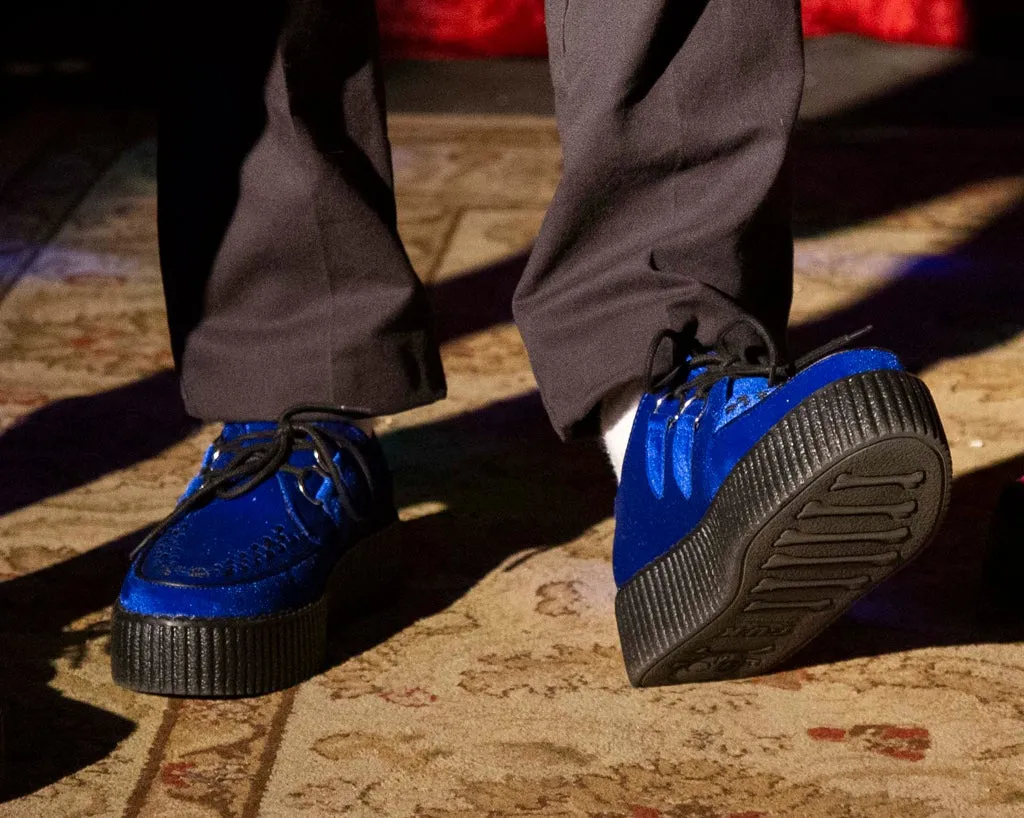 Royal Blue Velvet Viva Mondo Creeper