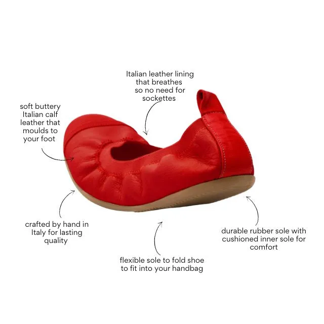 Rufina - Red Ballet Flat