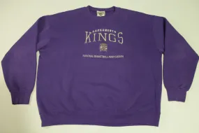 Sacramento Kings Vintage 90's Embroidered Lee Sport Made in USA Crewneck Sweatshirt