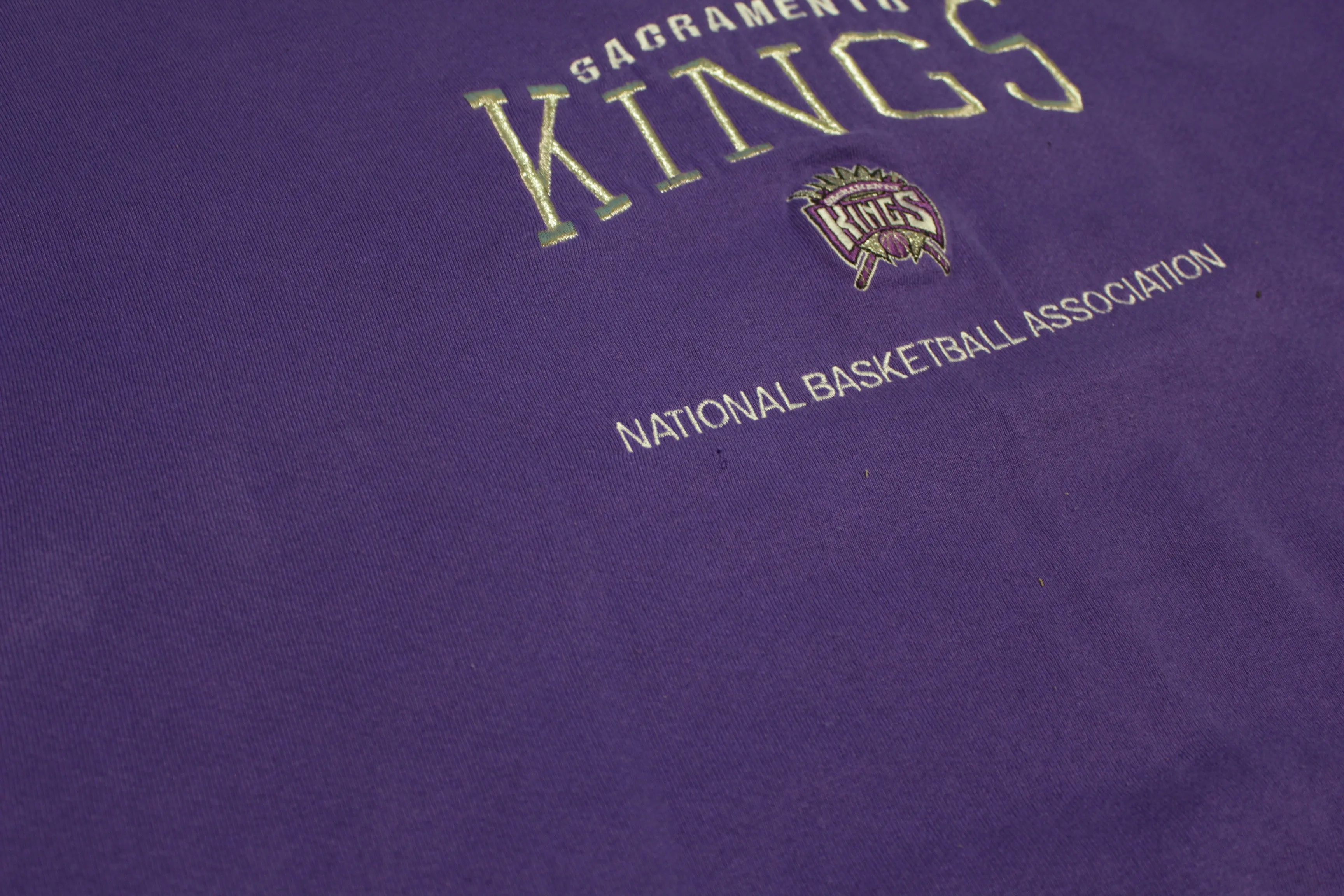 Sacramento Kings Vintage 90's Embroidered Lee Sport Made in USA Crewneck Sweatshirt