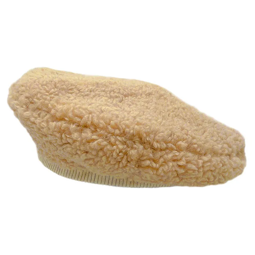 Solid Sherpa Beret Hat