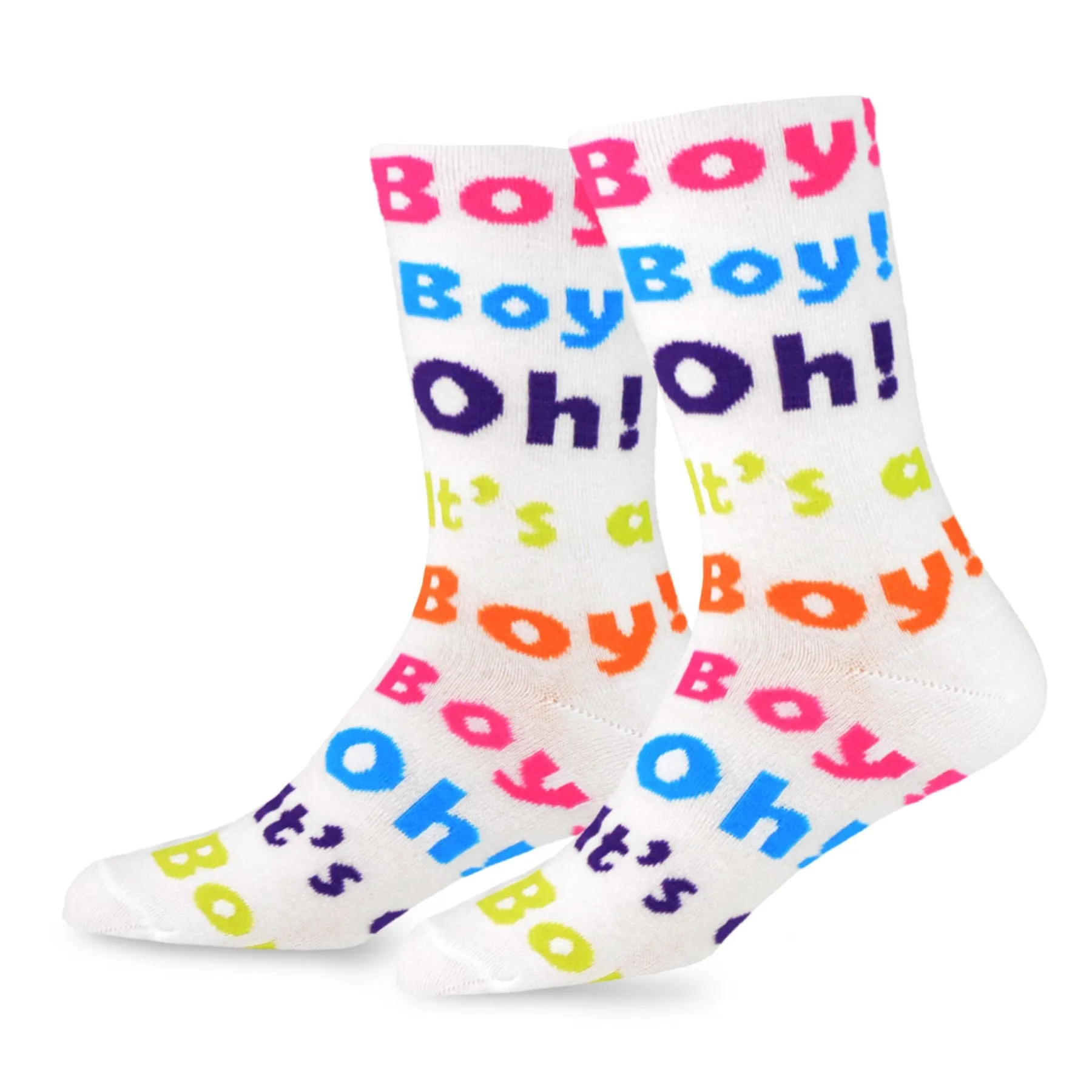 TeeHee Socks Men's Baby Shower Cotton Crew It's a Boy 3-Pack (10944)