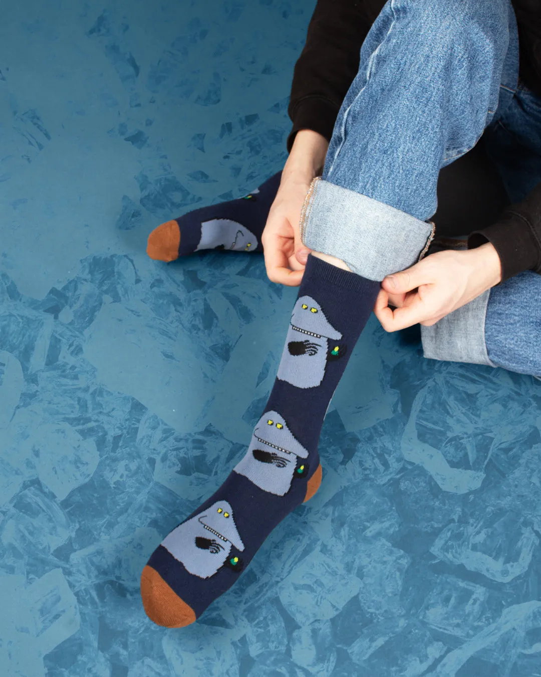 The Groke`s Evening Walk Men Socks - Navy