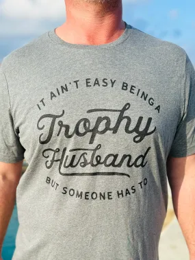 Trophy Husband Graphic Tee  Athletic Heather