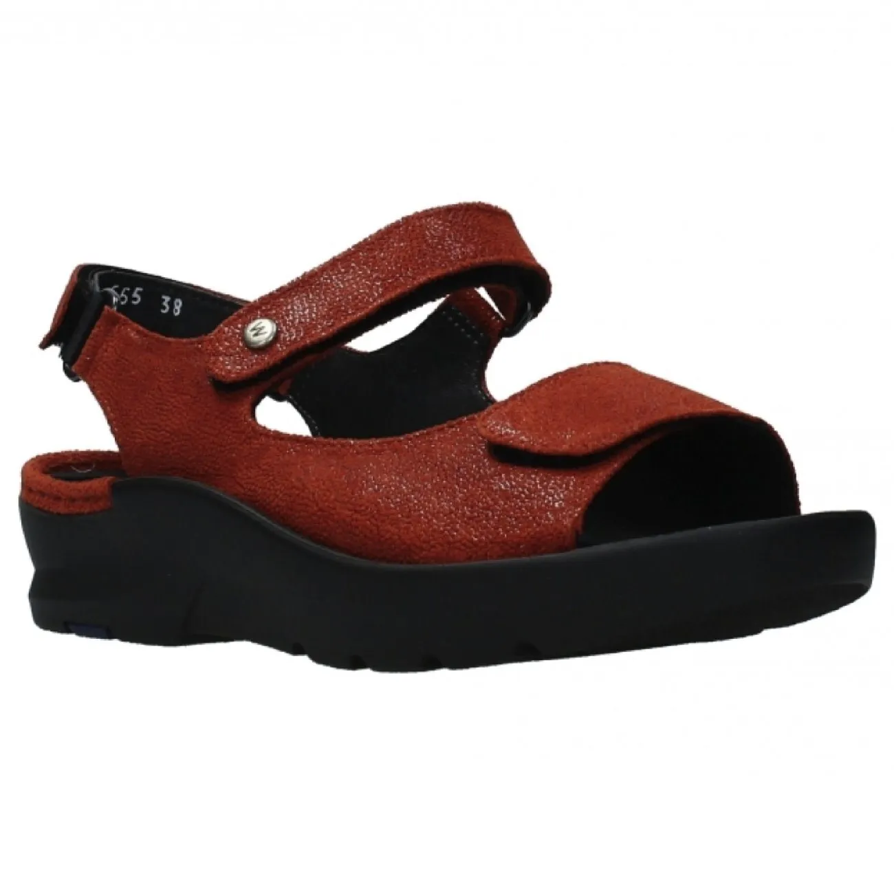 Wolky, Delft, Sandals, Leather, Dark Orange